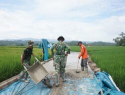 TMMD ke-127 Kodim 0421/Lampung Selatan Bangun RTLH dan Infrastruktur Warga Pesawaran