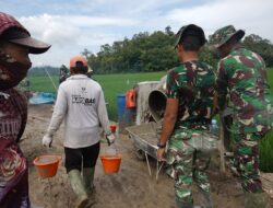 Progres Rabat Beton TMMD ke-127 Kodim 0421/LS Capai 54 Persen