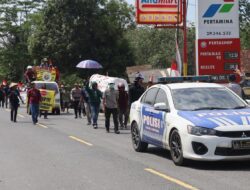 Masyrakat 8 Desa Demo PT PAL.140 Personil Polres Mesuji dikerahkan 