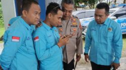 AKBP Didik Kurnianto Bersama PWI Way Kanan, Simulasikan Mystery Call Layanan 110