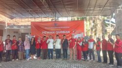 Bagi Daging Kurban, PDIP Pesawaran Teguhkan Solidaritas Politik dan Sosial