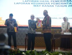 Konsisten Jaga Akuntabilitas, Pemkab Way Kanan Raih WTP ke-16 Berturut-Turut