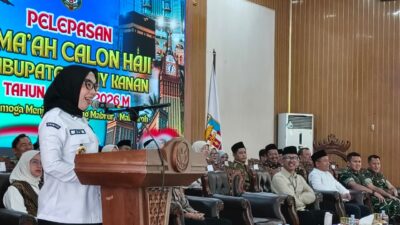 Bupati Way Kanan Lepas 224 Jamaah Haji,  Tekankan Kesiapan dan Jaga Nama Baik Daerah