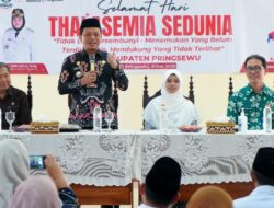 Hari Thalasemia Sedunia 2026, Bupati Pringsewu Serahkan Bingkisan Kepada Para Penyintas