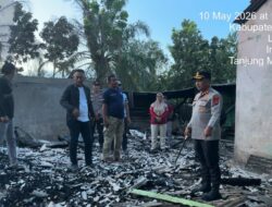 Kapolres Mesuji Tinjau Lokasi Pembakaran Pondok Pesantren Nurul Jadid