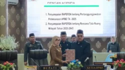 Bupati Way Kanan Sampaikan Tiga Raperda Strategis Dalam Rapat Paripurna DPRD