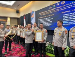 Kapolres Mesuji Raih Dua Penghargaan 