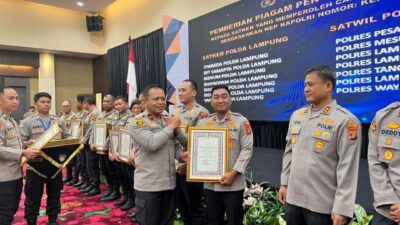 Kapolres Mesuji Raih Dua Penghargaan 