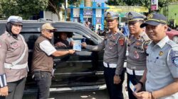 Sosialisasikan Program Keringanan Pajak Kendaraan Sat Lantas Polres Lampung Tengah Turun Kejalan