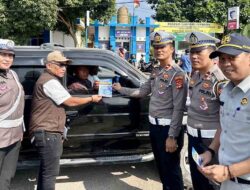 Sosialisasikan Program Keringanan Pajak Kendaraan Sat Lantas Polres Lampung Tengah Turun Kejalan