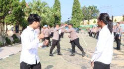 Kapolres Tanggamus Pimpin Latihan Bela Diri Polri, Tingkatkan Profesionalisme dan Kesiapsiagaan Personel