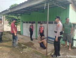 Gerak Cepat Sat Samapta Pesawaran Amankan ODGJ Ngamuk Gedor Rumah Warga Taman Sari