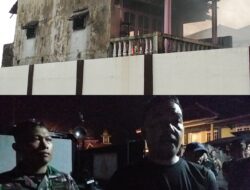 Tragedi Kebakaran di Kotaagung, Rumah dan Toko Sembako Ludes, Dua Penghuni Alami Luka Bakar