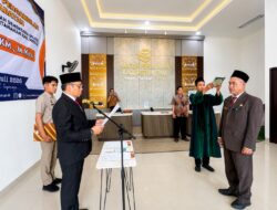 Kepala BPN Lantik Camat Panca Jaya Sebagai PPATS