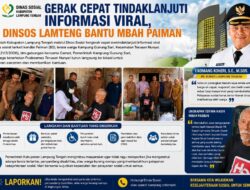 Gerak Cepat Tindaklanjuti Informasi Viral, Dinsos Lamteng Bantu Mbah Paiman