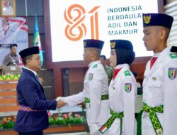 Bupati Pringsewu Kukuhkan Paskibraka Tahun 2026
