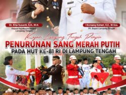 Kajari Lampung Tengah Jadi Irup, Panit Reskrim Polsek Terbanggibesar sebagai Komandan Upacara Penurunan Bendera