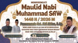 Takmir Masjid Al-Muttaqin Pesawaran Gelar Maulid Nabi, Usung Tema Meneladani Akhlak Rasulullah