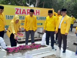 Hut ke 62, Partai Golkar Mesuji Ziarah dan Tabur Bunga di Makam Pahlawan Pangeran Muhammad Ali