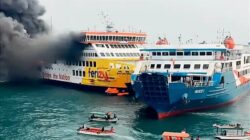 KMP Batu Mandi Terbakar di Perairan Merak, Penumpang Dievakuasi, Penyebab Masih Diselidiki