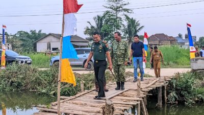 Pembangunan Jembatan Garuda Merah Putih di Rawajitu Utara di Mulai.Ini Targetnya…